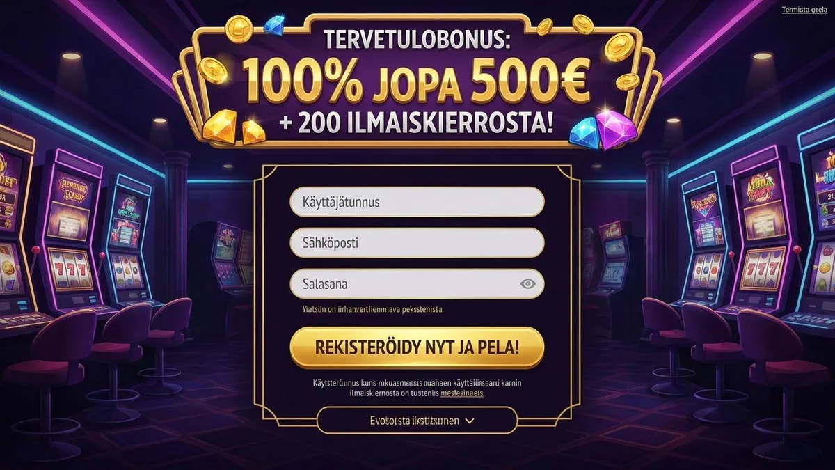 Rekisteröidy bonuksen kanssa